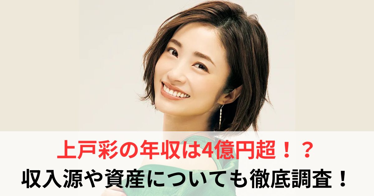 上戸彩　年収