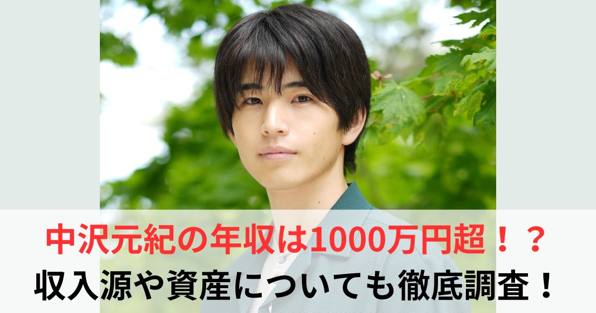 中沢元紀　年収