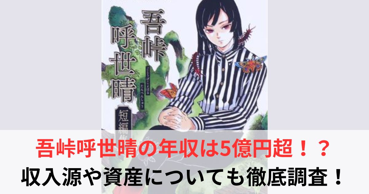 吾峠呼世晴　年収
