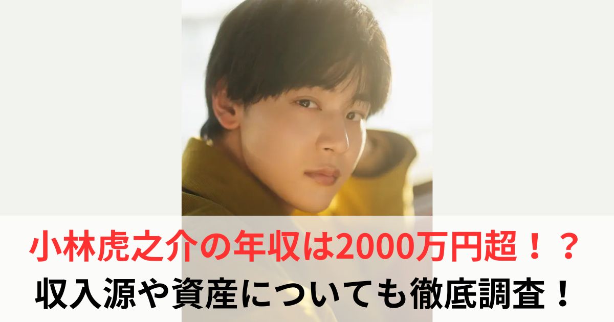 小林虎之介　年収