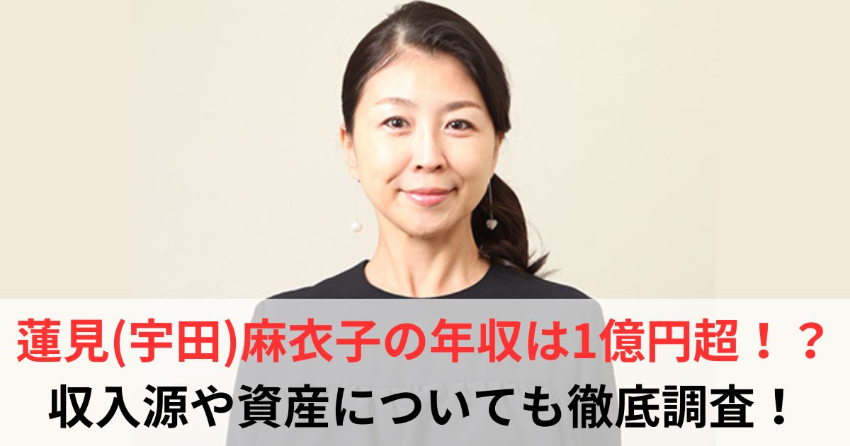 蓮見麻衣子　年収
