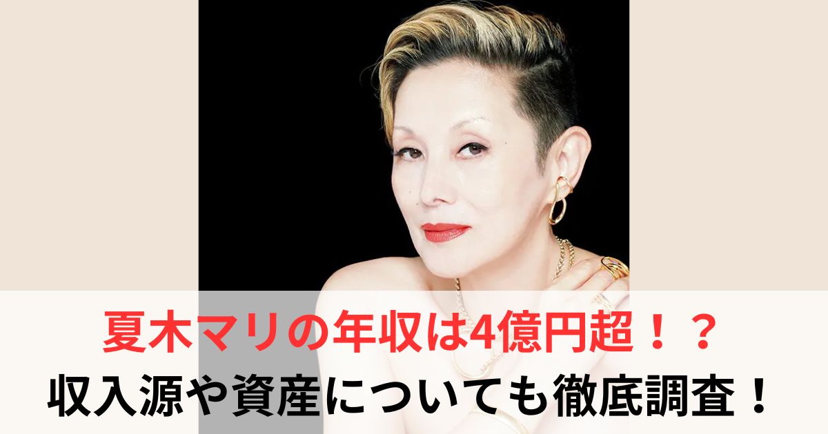 夏木マリ　年収