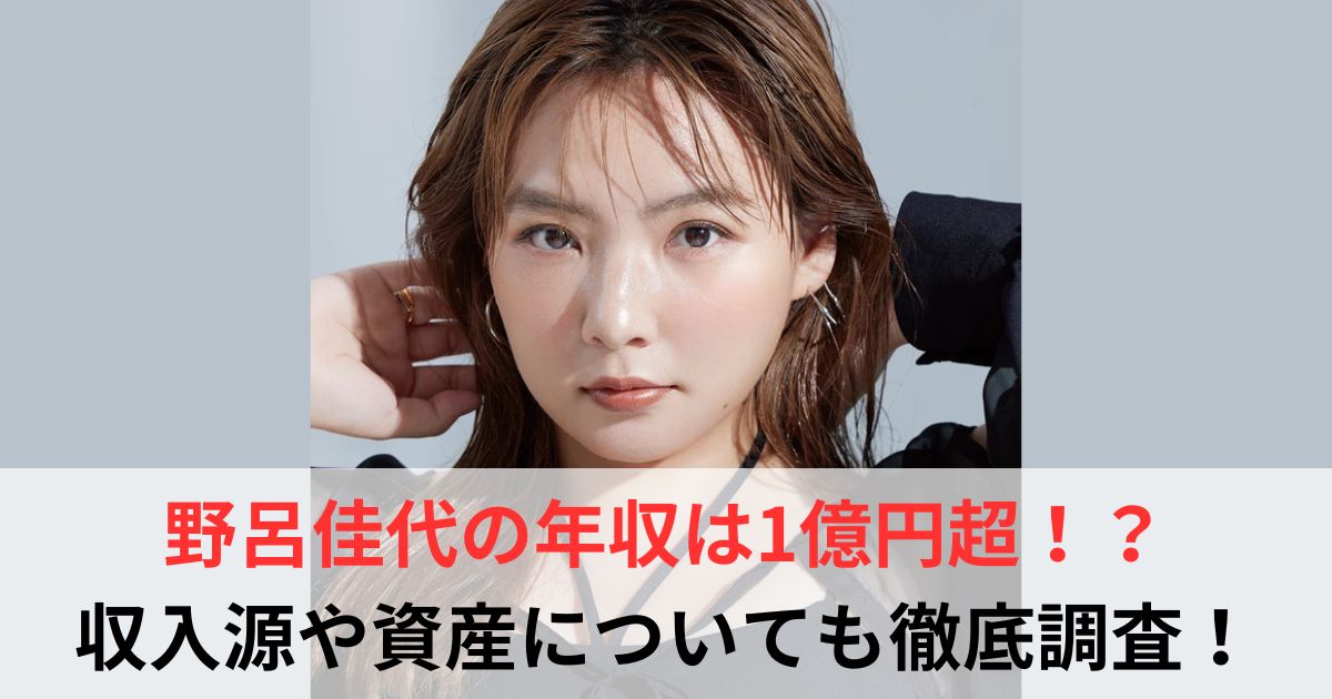 野呂佳代　年収