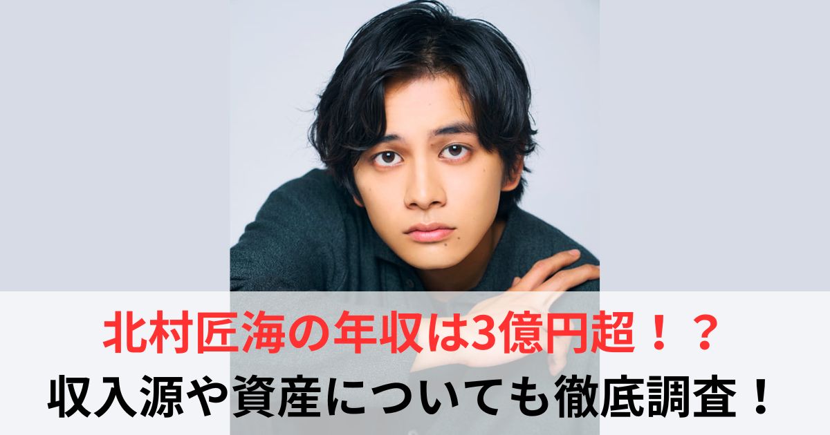 北村匠海　年収