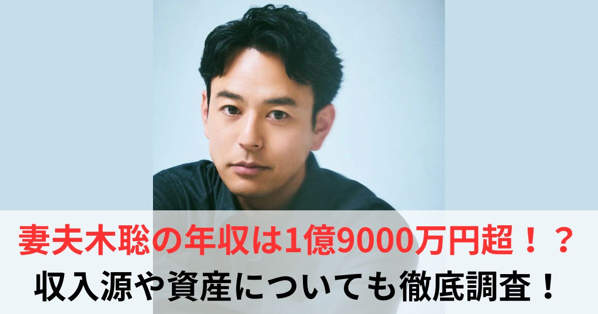 妻夫木聡　年収