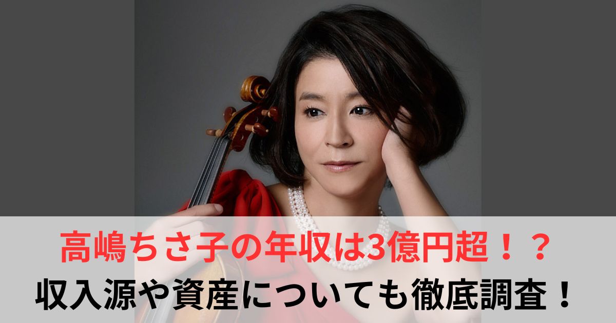 高嶋ちさ子　年収