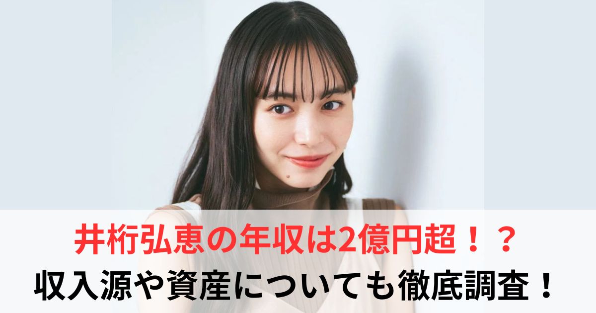 井桁弘恵 年収