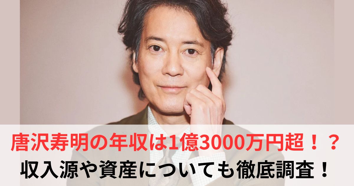 唐沢寿明　年収