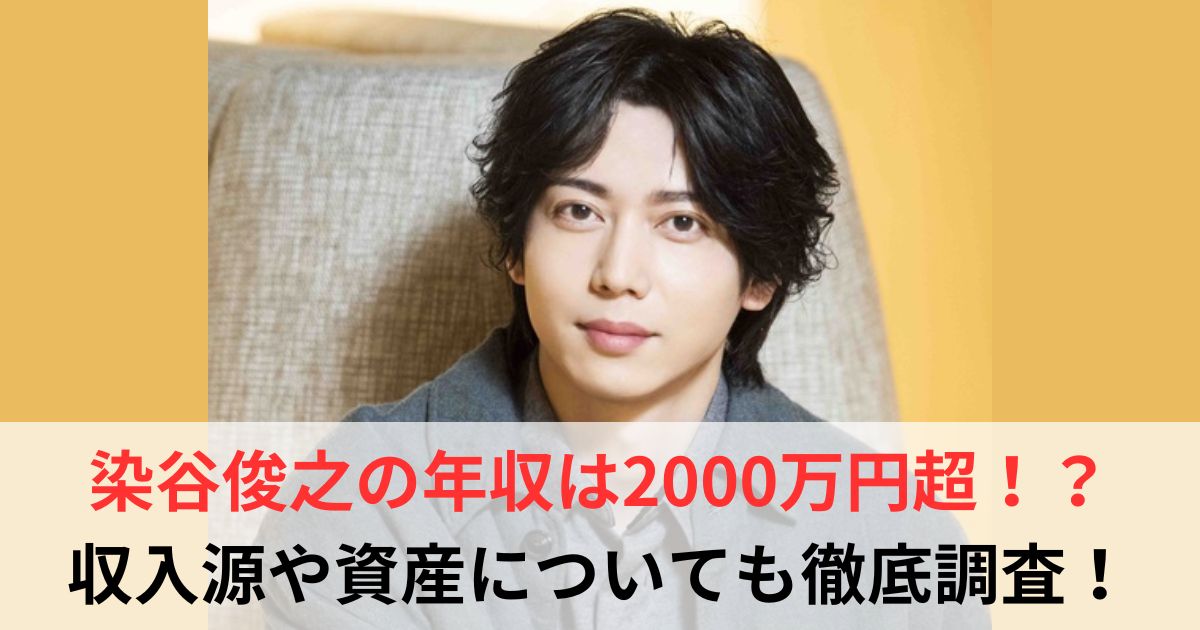 染谷俊之　年収