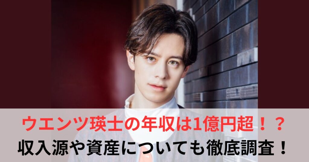 ウエンツ瑛士　年収