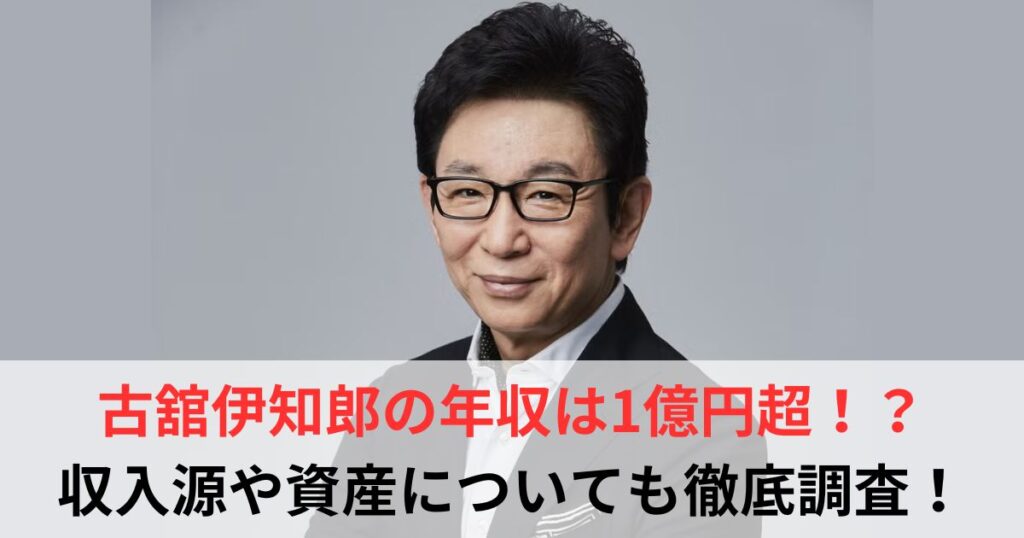 古舘伊知郎　年収