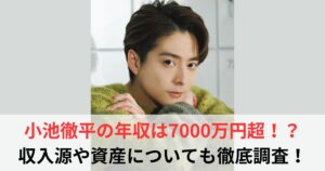 小池徹平　年収