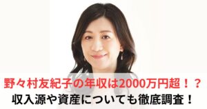 野々村友紀子　年収