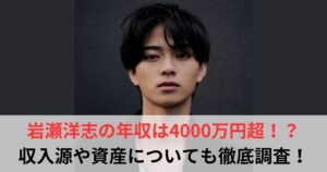岩瀬洋志　年収