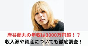 岸谷蘭丸　年収