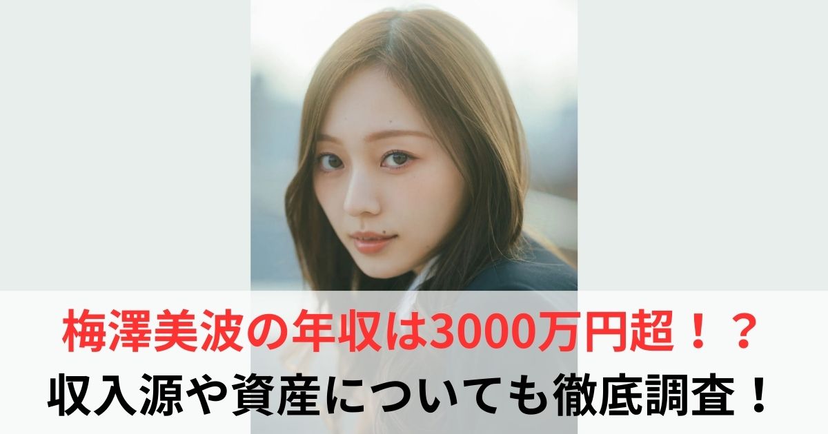 梅澤美波　年収