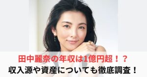 田中麗奈　年収