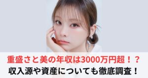 重盛さと美　年収