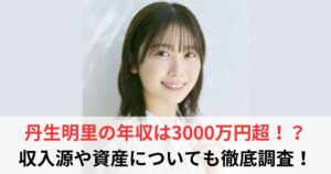 丹生明里 年収