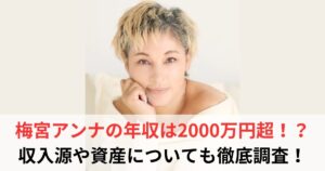 梅宮アンナ　年収