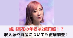 蜷川実花　年収