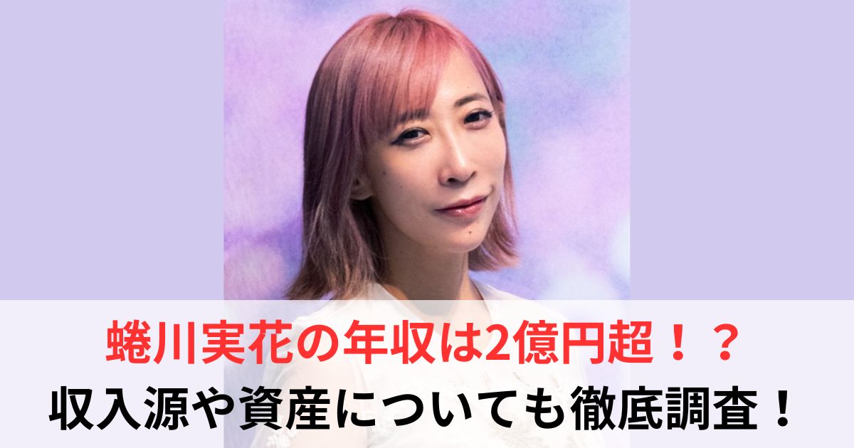 蜷川実花　年収