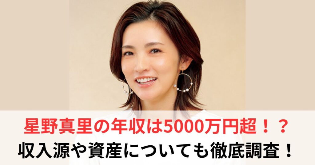 星野真里　年収