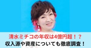 清水ミチコ 年収
